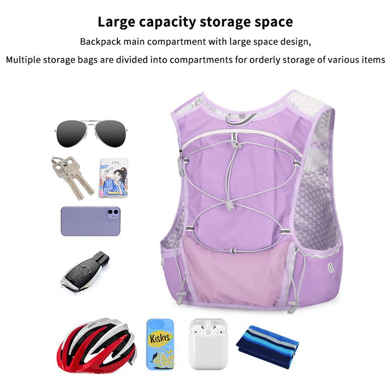 Running Hydration Vest - 1pcs polyester Outdoor Trail Running Backpack
