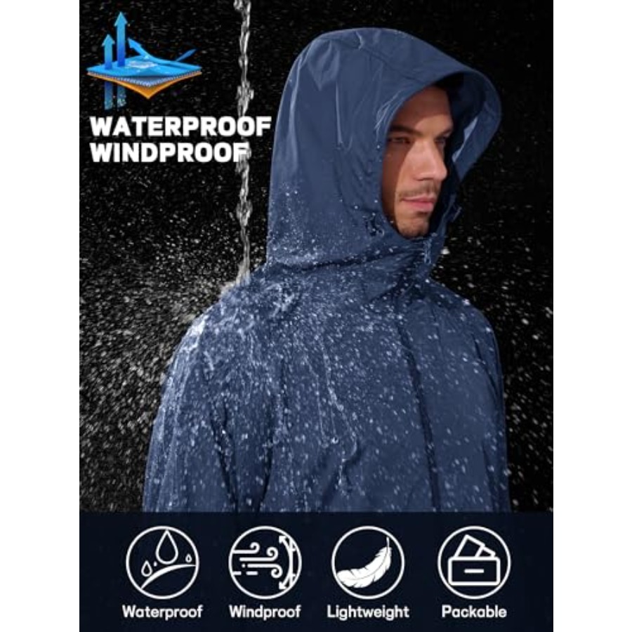 UIQUR Men's Rain Jacket Windbr – обзор и цена Running Gear In Rain