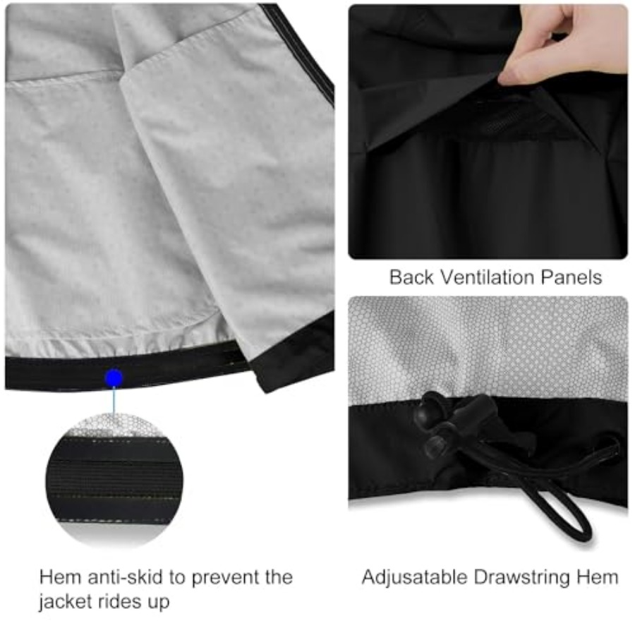 Men's Rain Jacket Waterproof W – обзор и цена Running Gear In Rain