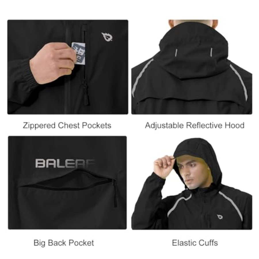 Men's Rain Jacket Waterproof W – обзор и цена Running Gear In Rain