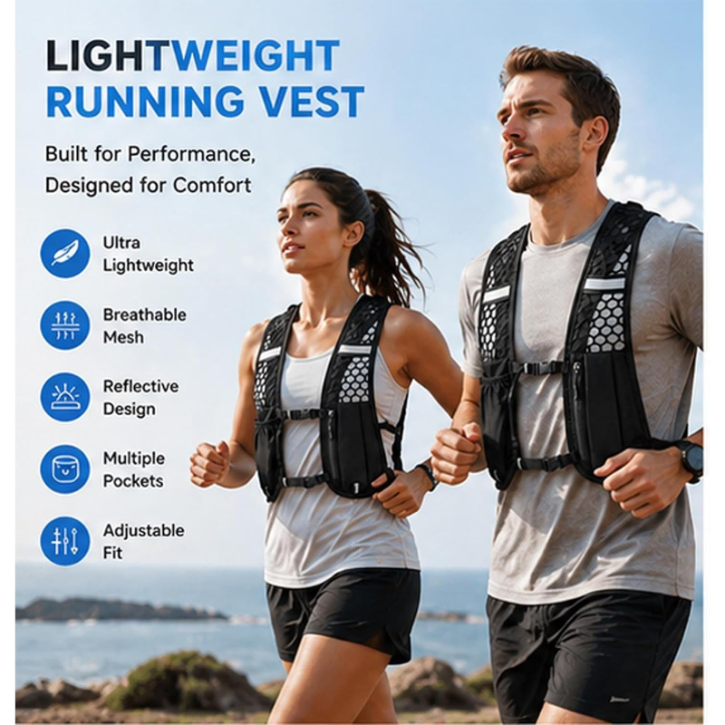 WOOJACK Hydration Running Vest – обзор и цена Running Hydration Vest