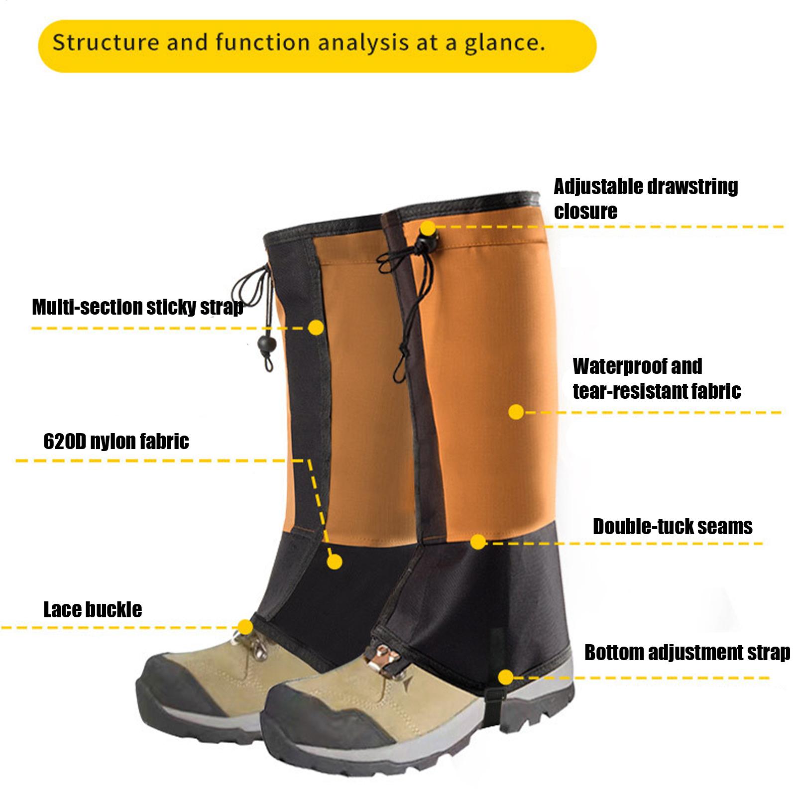 Waterproof Leg Gaiters for Hik – обзор и цена Running Gear In Snow
